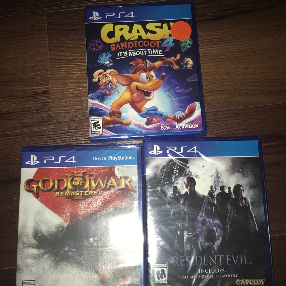 All 3ps4 games brand new